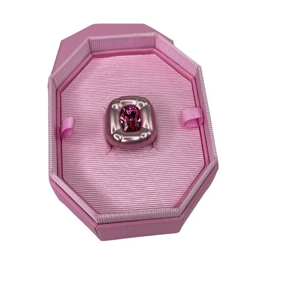 Swarovski Dulcis cocktail ring Cushion cut, Pink 60/9 USA - Picture 8 of 9